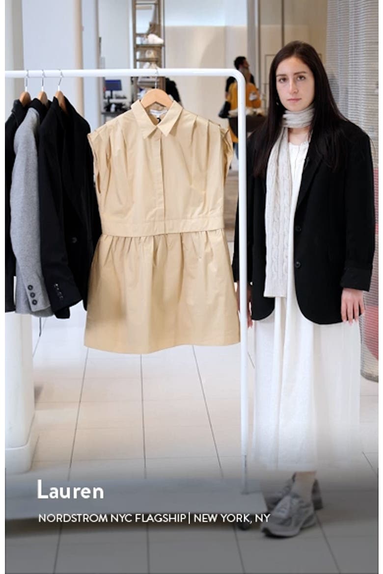 Pleated Shoulder Shirtdress video