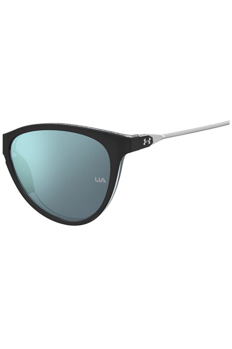 Expanse 54mm Gradient Cat Eye Sunglasses, Alternate, color, BLACK LIGHT BLUE
