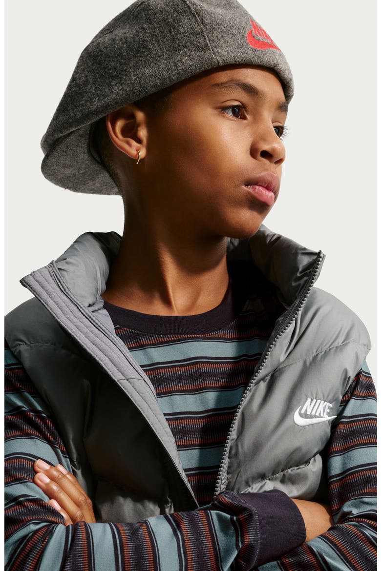 Kids' Sportswear Long Sleeve T-Shirt, Alternate, color, SMOKE GREY