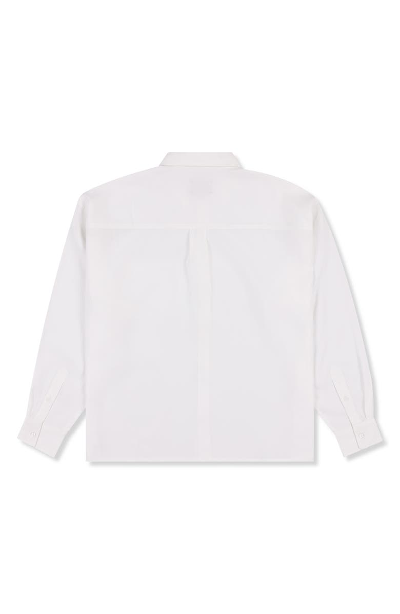 PLEASURES Impact Graphic Button-Up Shirt, Alternate, color, White