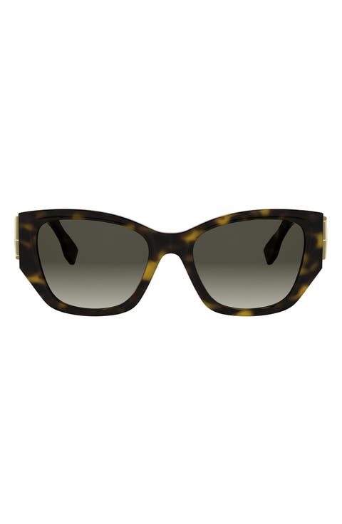 FF Diamonds 54mm Cat Eye Sunglasses