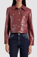 ALICE + OLIVIA Alex Faux Leather Jacket