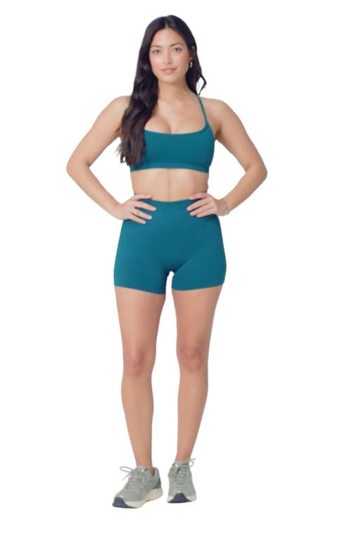 Fabletics Seamless Scrunch 4'' Short In Red