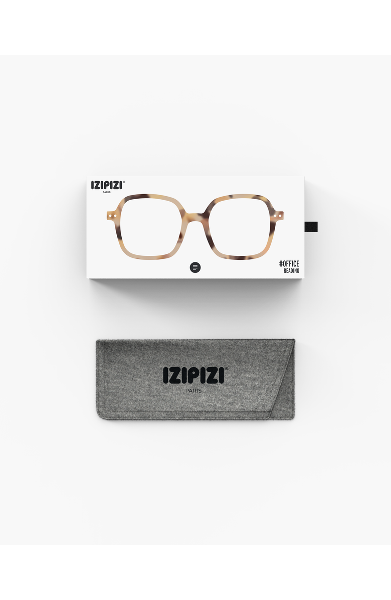 IZIPIZI #C 49mm Square Reading Glasses, Alternate, color, Blue Tortoise