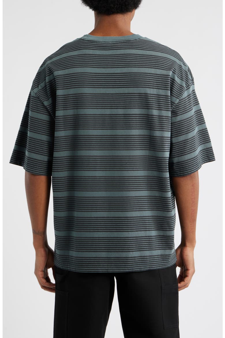Hanson Stripe Cotton Jersey T-Shirt, Alternate, color, HANSON STRIPE, KALE GREEN