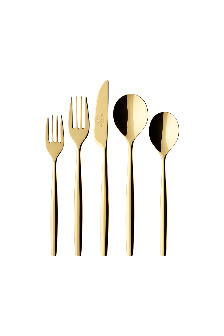 MetroChic d'Or 5 Piece Place Setting, Main, color, gold