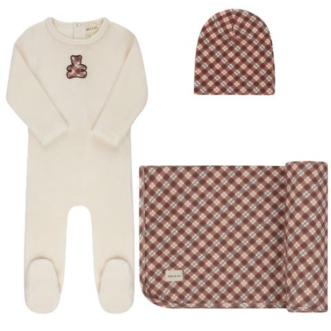 Velour Plaid Bear Collection - Take Me Home Set