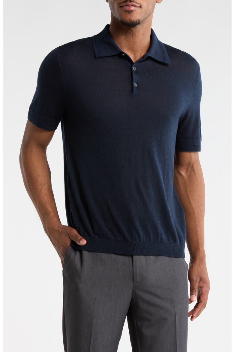 Polo Sweater, Main, color, NAVY SAPPHIRE