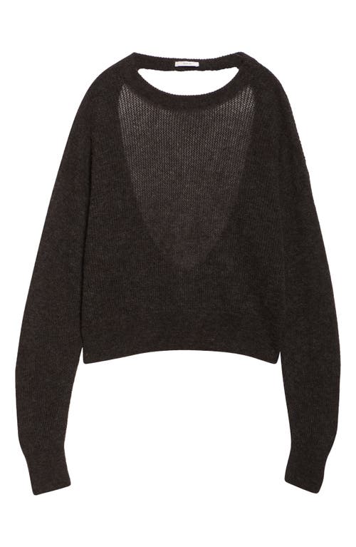 Haikure Marwa Cutout Alpaca Blend Rib Sweater In Gray