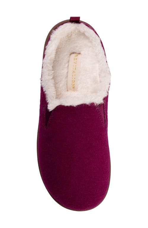 Revitalign Dundee Cozy Faux Shearling Lined Slipper In Purple