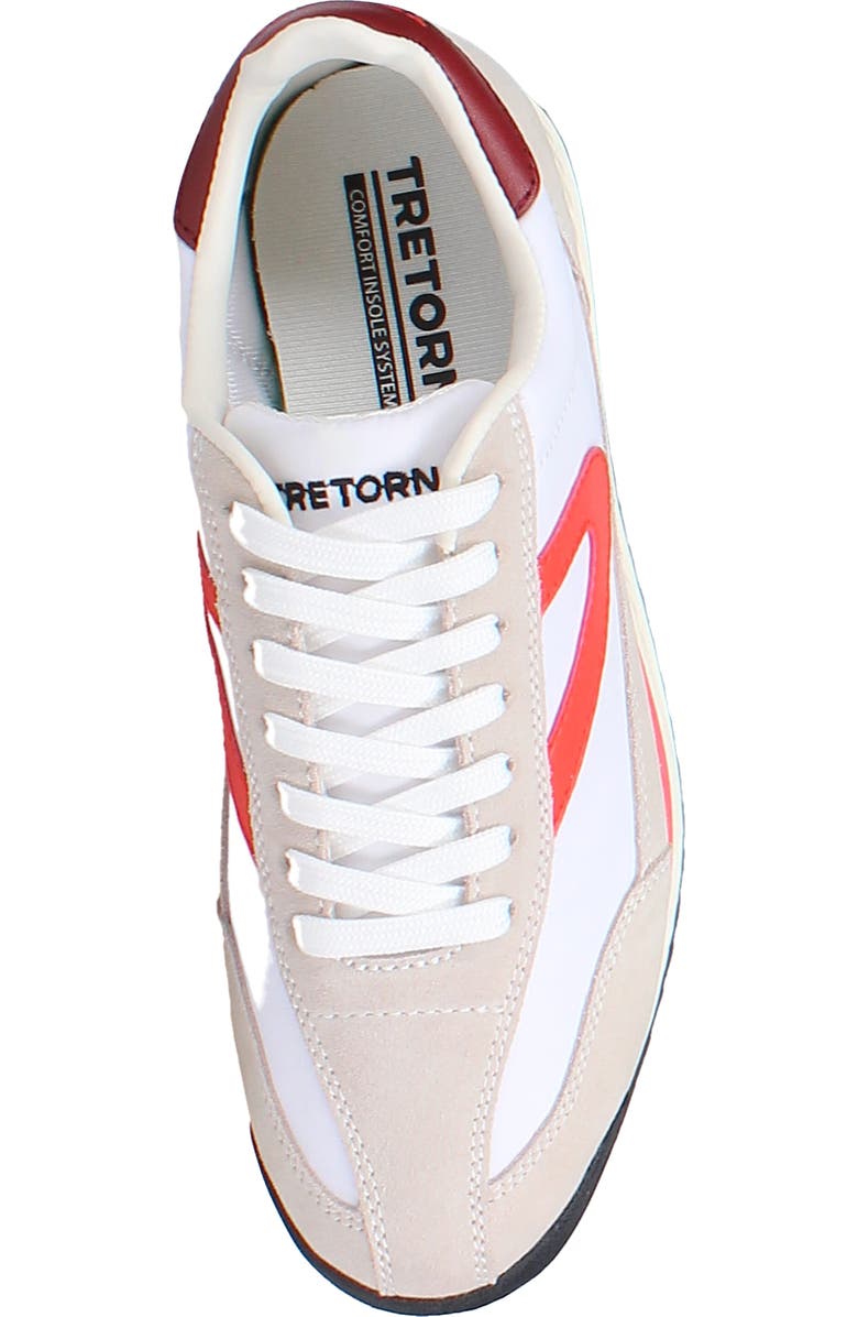 Tretorn Rawlins Retro Sneaker, Alternate, color, White/ Orange