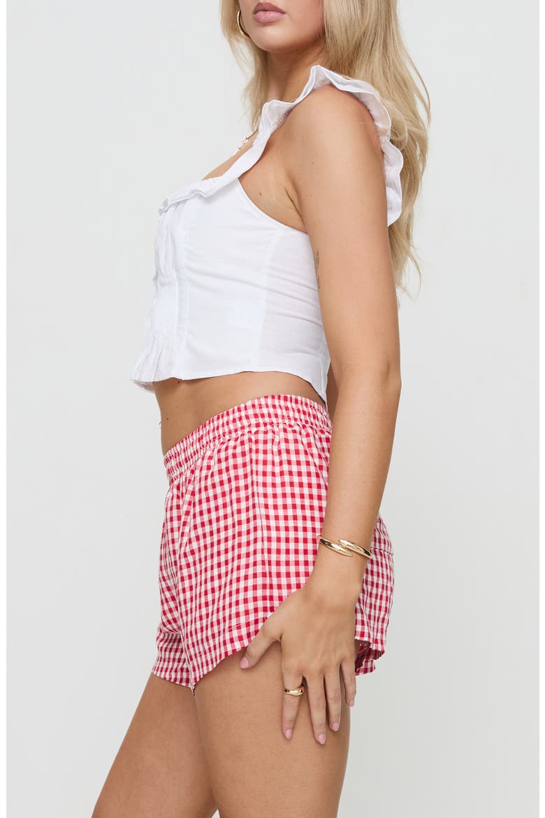 Isadoria Ruffle Trim Cotton & Linen Tank, Alternate, color, WHITE