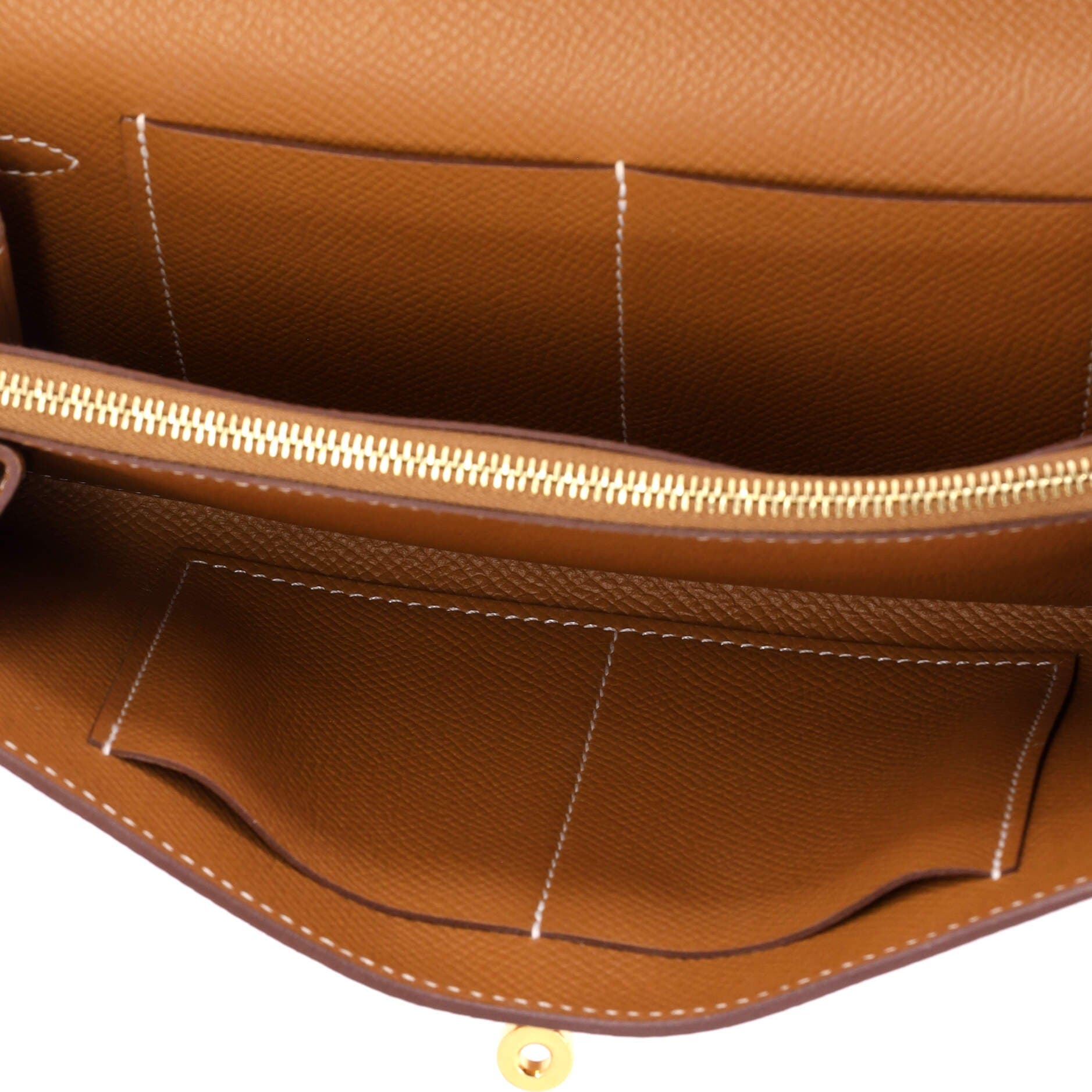 Kelly To Go Wallet Epsom, Alternate, color, Metallic Gold