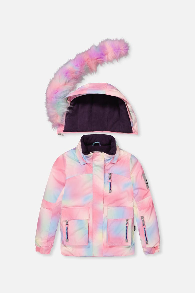 Play Multicolored Jacket & Unicorn Pants Two Piece Snowsuit, Alternate, color, Multicolored
