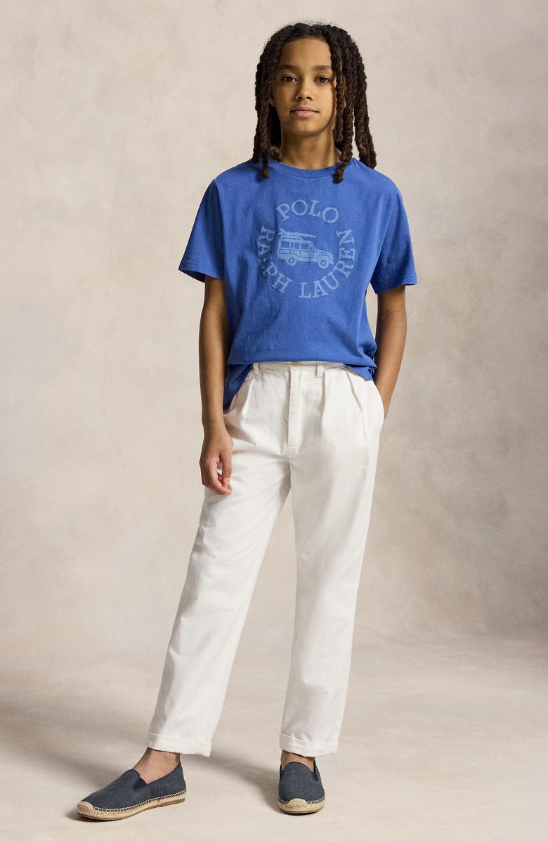 Polo Ralph Lauren Kids' Logo Graphic Cotton Jersey T-Shirt, Alternate, color, Bai Blue