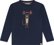 Stains and Stories by Babyface Weightlifting Tiger Long Sleeve T-Shirt
