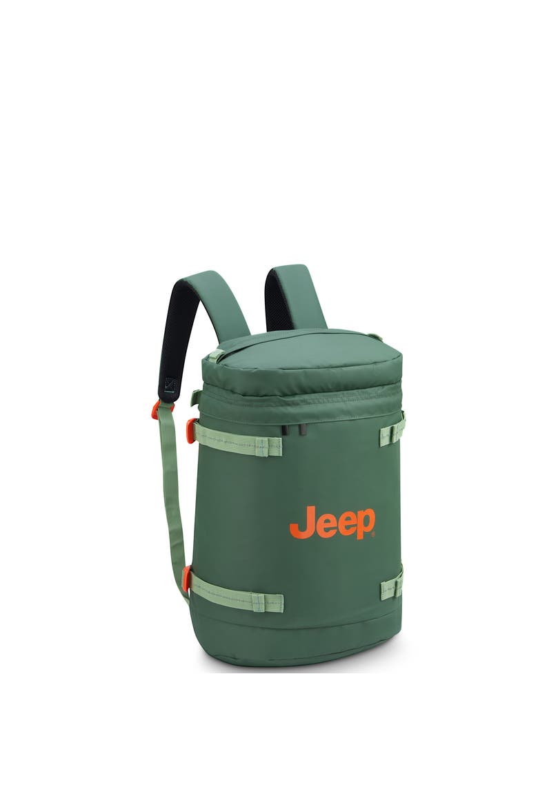 19" Carry On Hardside Expandable Spinner [JH002B] & Cylindrical Backpack [JS013C] 2 Piece Set, Alternate, color, Green