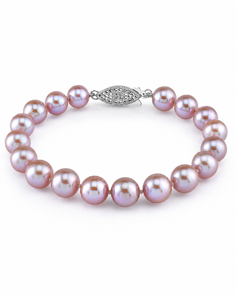7.0-7.5mm Pink Freshwater Pearl Bracelet - AAA Quality