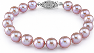 The Pearl Source 7.0-7.5mm Pink Freshwater Pearl Bracelet - AAA Quality