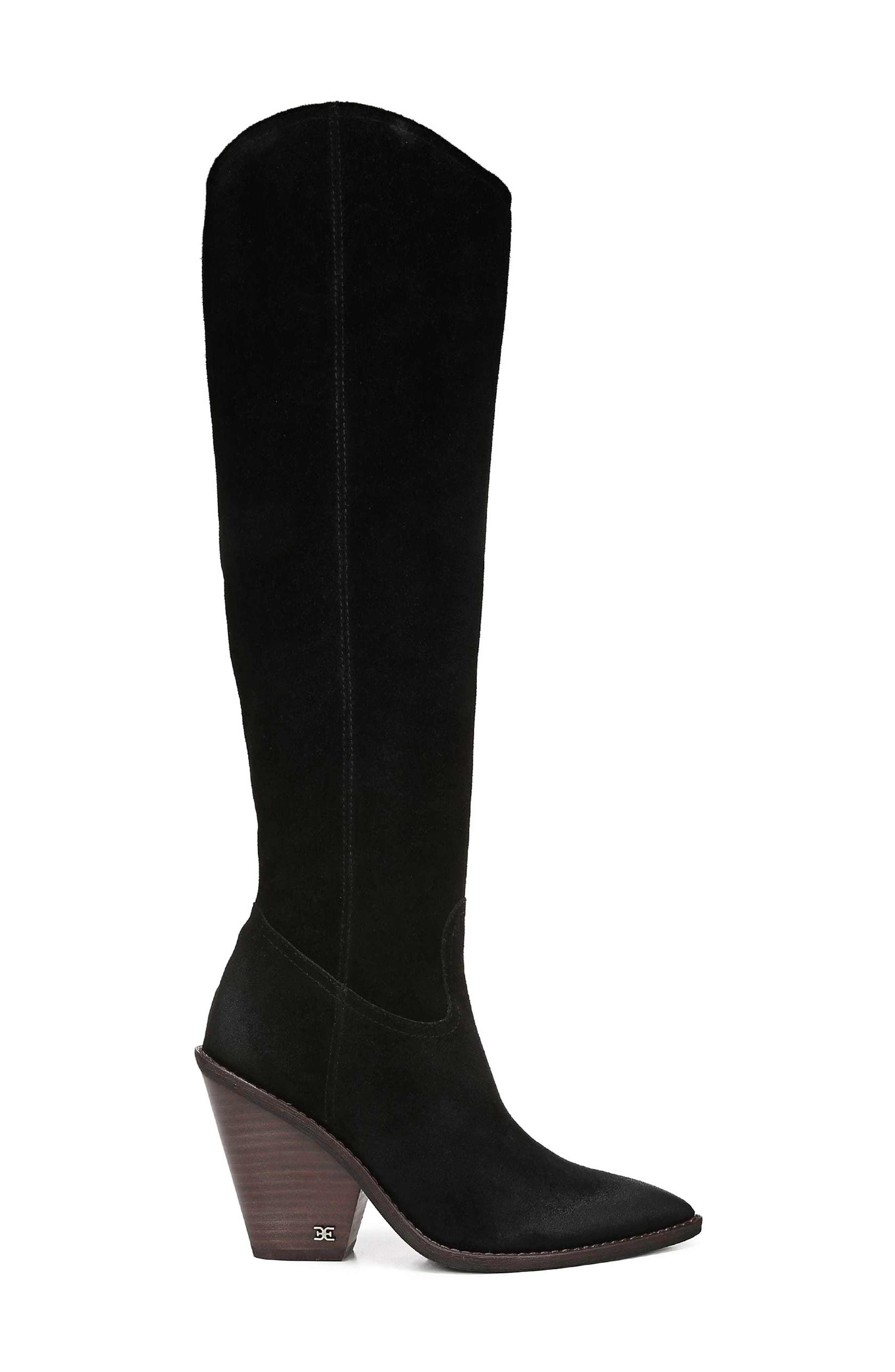 Sam Edelman Indigo Pointed Toe Knee High Boot, Alternate, color, 