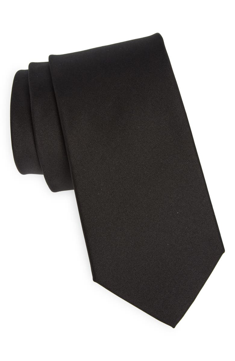 Burberry Tie, Main, color, Black