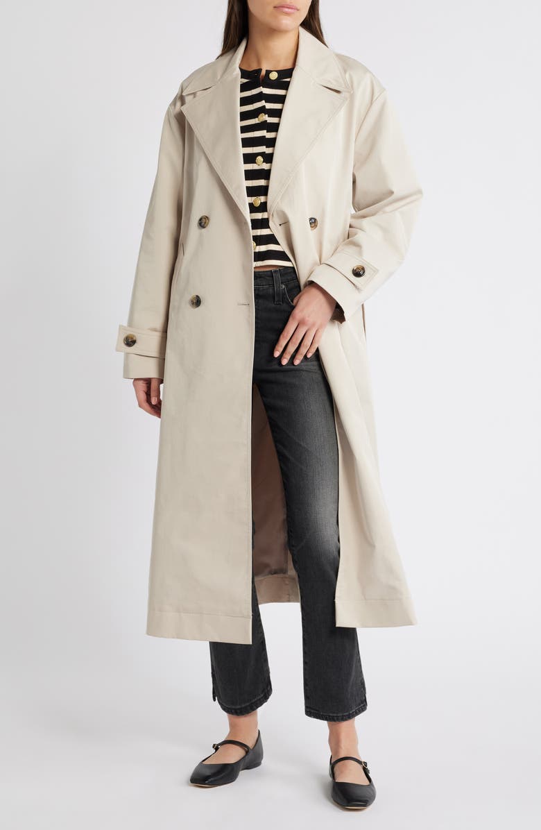 MANGO Angela Water Repellent Trench Coat, Main, color, 