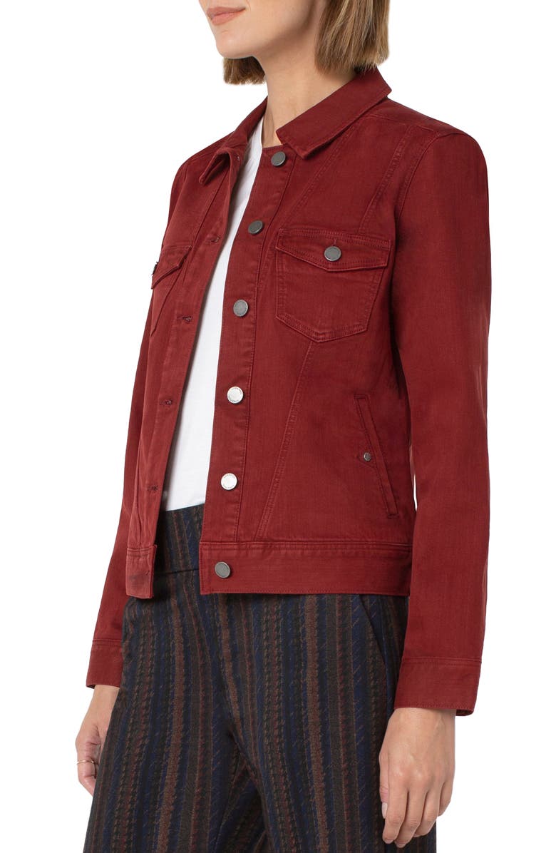 Liverpool Los Angeles Seamed Stretch Twill Jacket, Alternate, color,