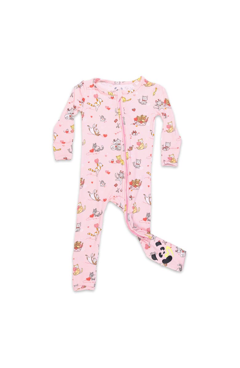 Bellabu Bear Baby Valentines Kittens Convertible Footie, Main, color, Valentines Kittens