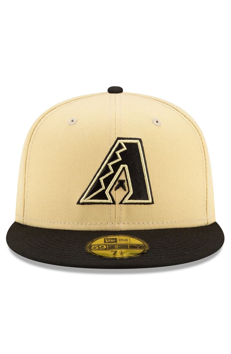 New Era Men's New Era Sand/Black Arizona Diamondbacks 2021 City Connect 59FIFTY Fitted Hat, Alternate, color, Gold