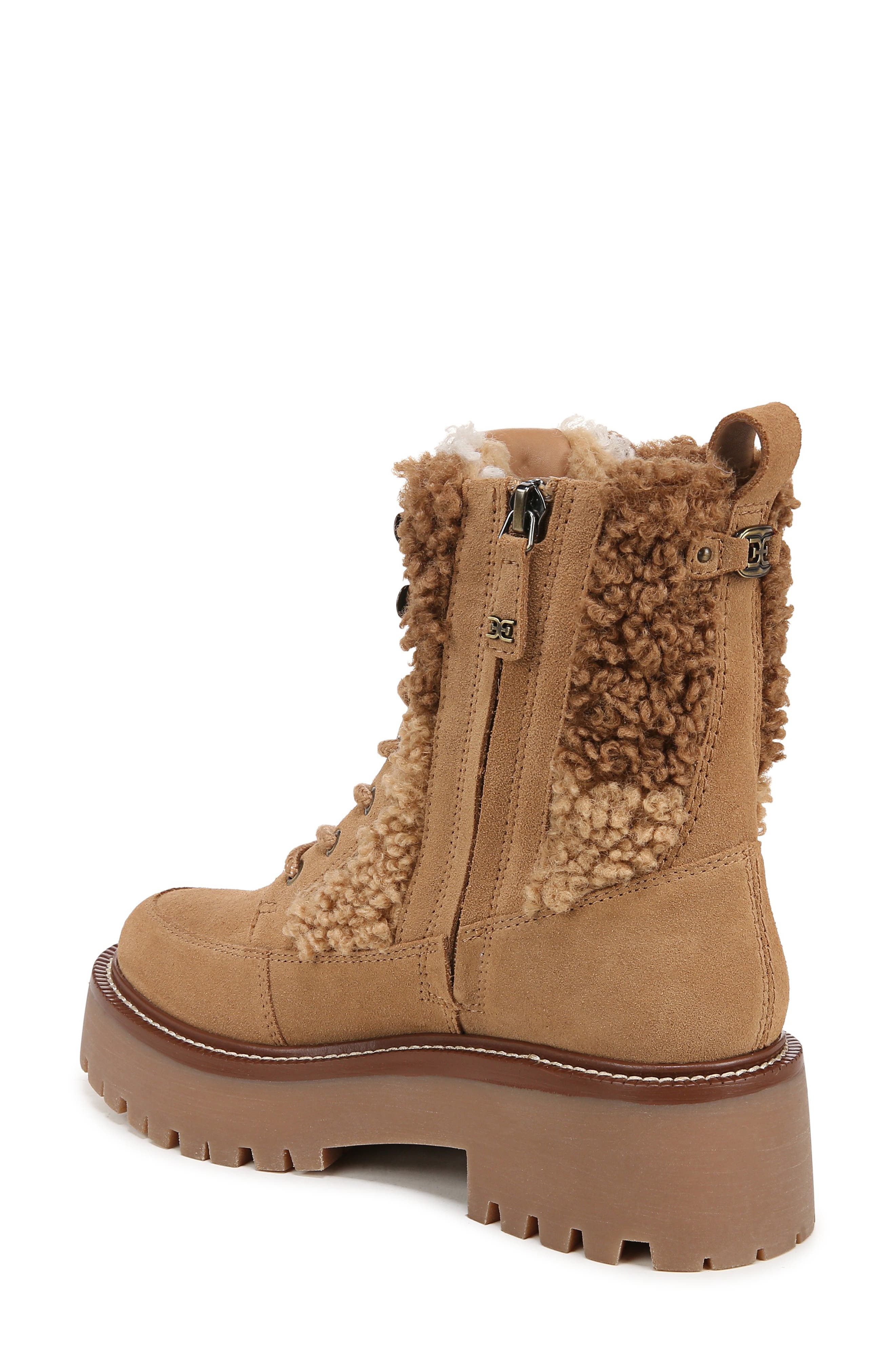 Sam Edelman Elliot Faux Shearling Boot, Alternate, color, Golden Caramel Multi