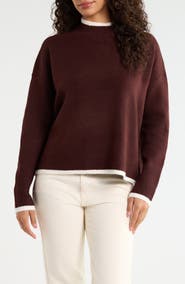 Vince Camuto Mock Neck Sweater