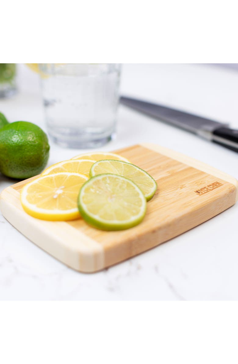 JOYCE CHEN Burnished Cutting Board, 5x7 Inches, Alternate, color, Bamboo