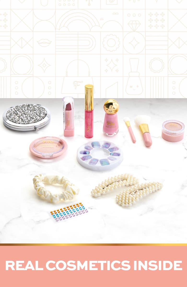 FAO Schwarz 12-Piece Makeup Surprise Kit Toy, Alternate, color, Light/ Pastel Pink