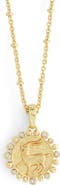 Anabel Aram Jewelry Zodiac Cubic Zirconia Pendant Necklace