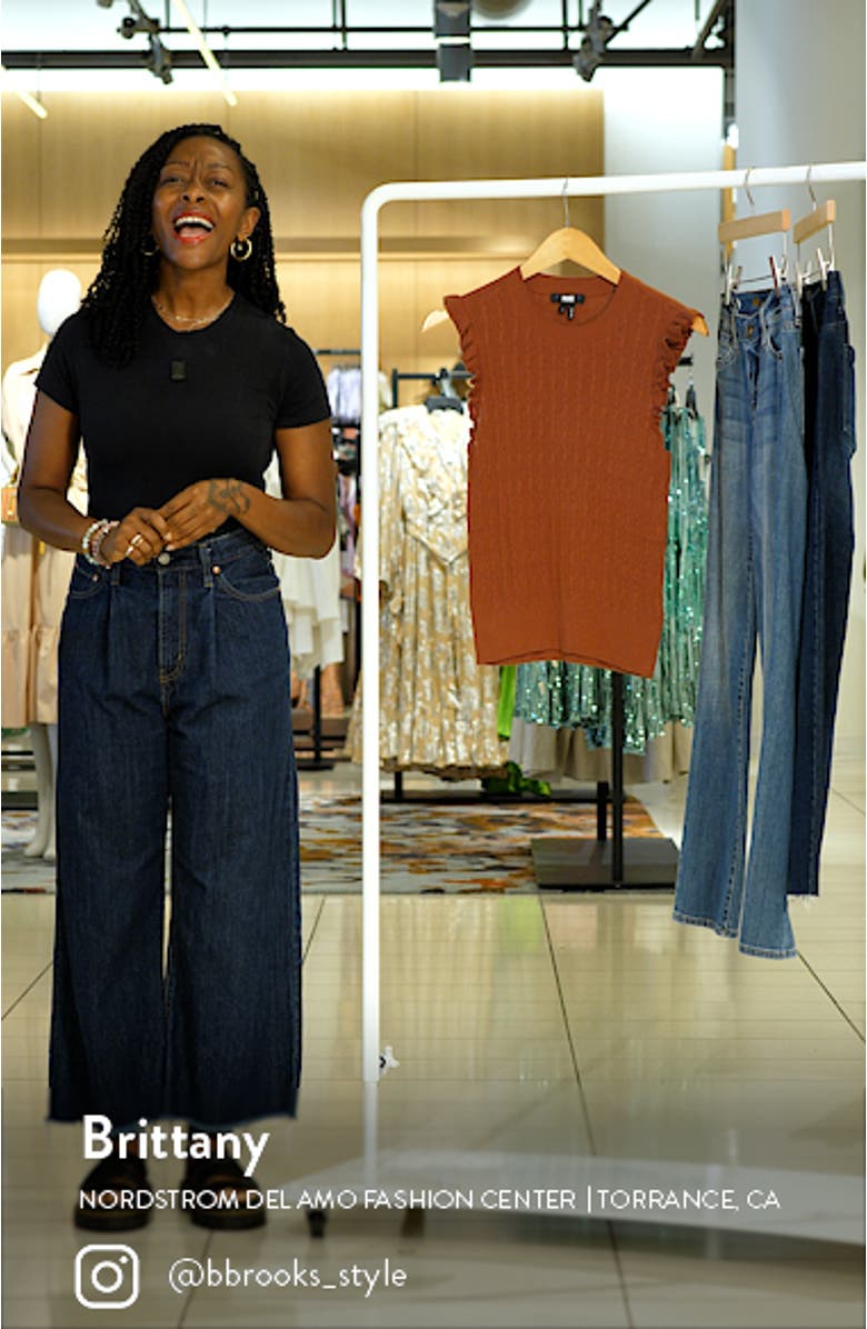 Gardenia Cotton Blend Sweater Tank, sales video thumbnail