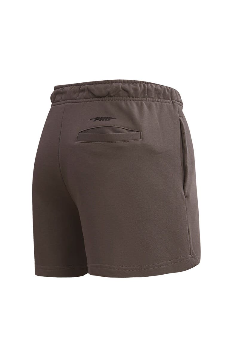 PRO STANDARD Women's Pro Standard Brown Los Angeles Dodgers Neutral Fleece Shorts, Alternate, color, 
