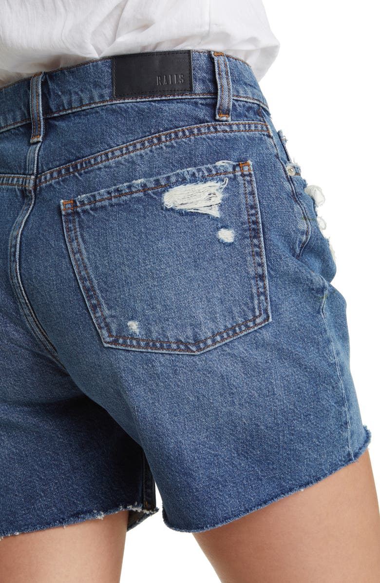 Rails The Hermosa Distressed Denim Shorts, Alternate, color, Riverside Distress
