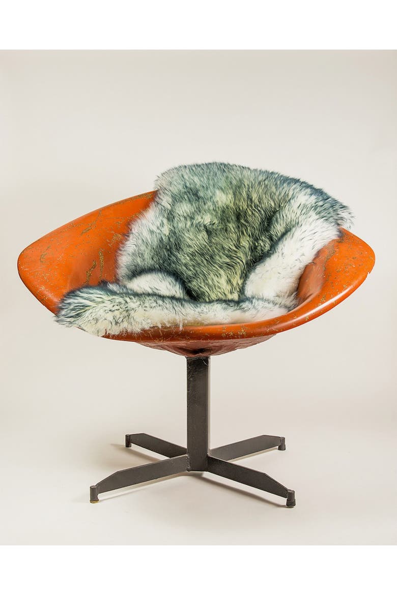 Milan Genuine Sheepskin Shearling Throw 24" x 36" - Grey Mist, Alternate, color, GREY MIST