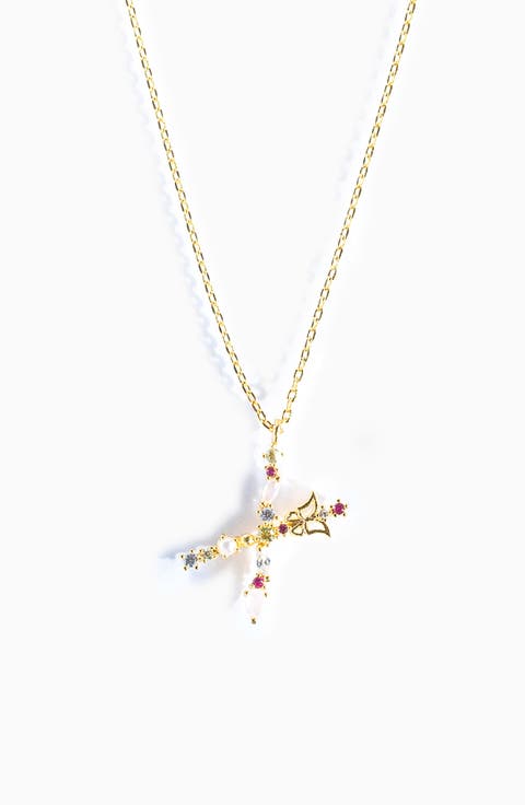 Flutterfly Initial Necklace