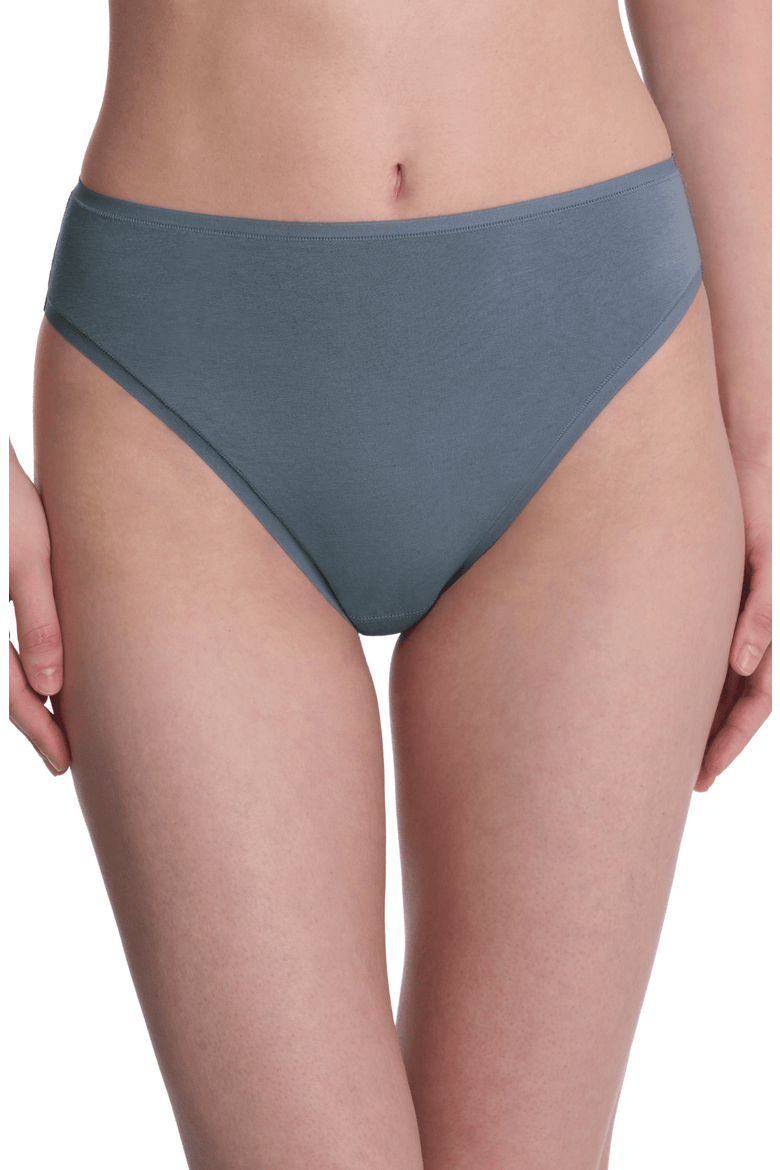 Bliss Bare Cotton High Cut Brief, Main, color, Country Blue
