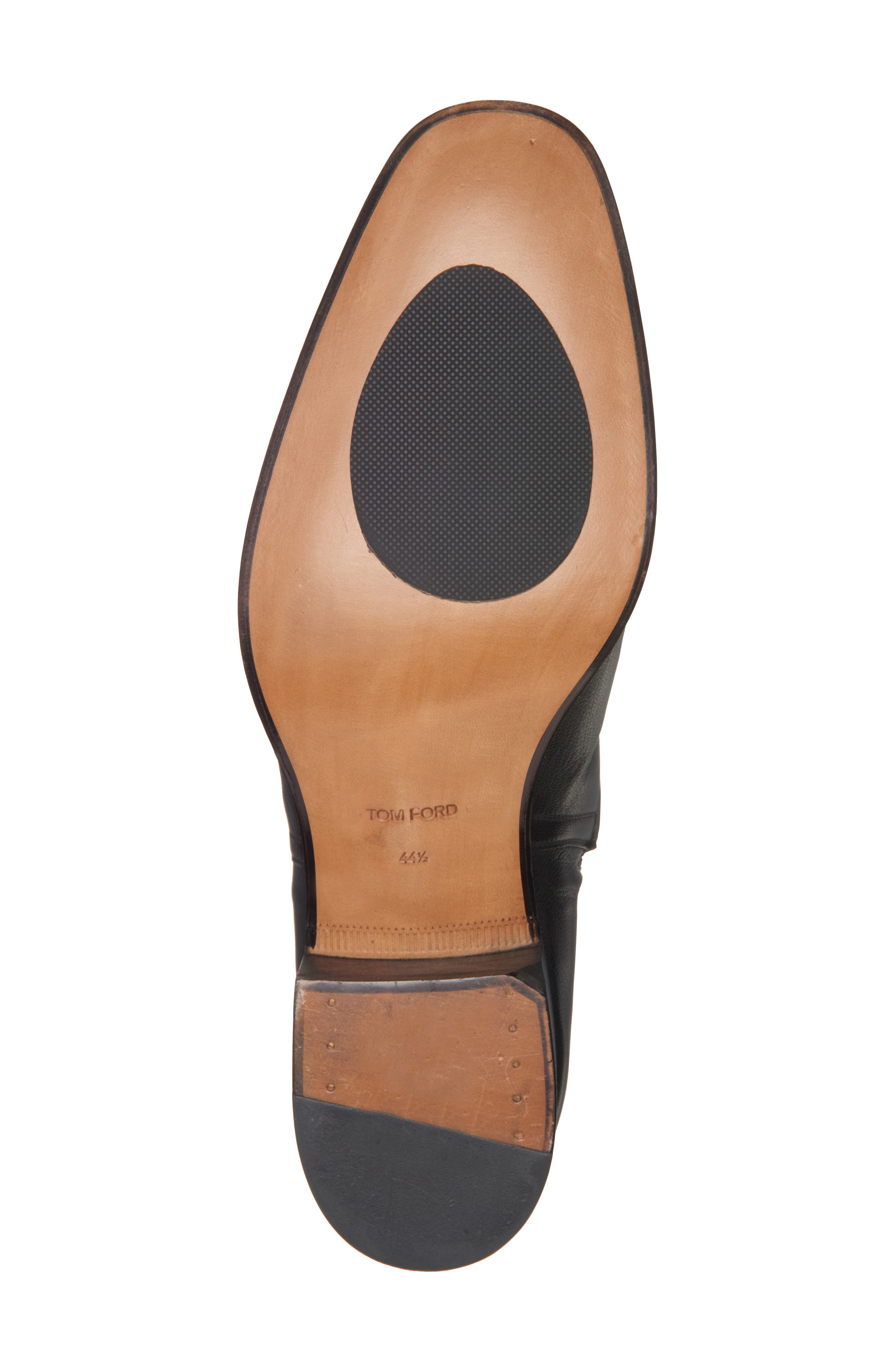 TOM FORD Hainut Goatskin Leather Buckle Boot, Alternate, color, 1N001 Black