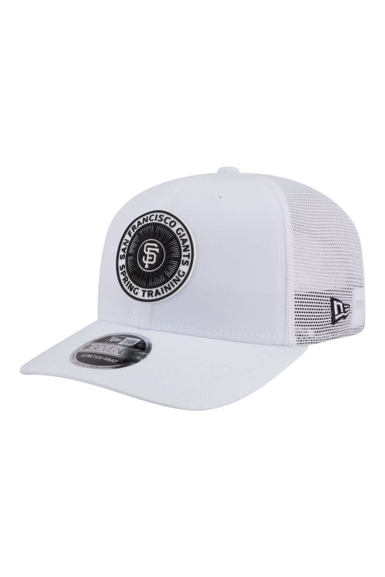 Men's New Era  White San Francisco Giants 2026 Spring Training Fan Pack 9SEVENTY Adjustable Trucker Hat, Main, color, White