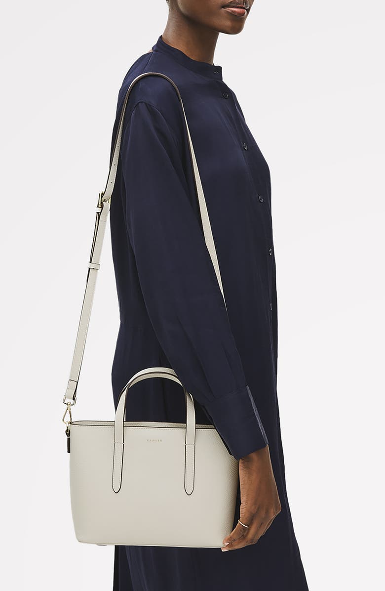 Radley Silk Street Small Open Top Satchel Bag, Alternate, color, Chalk