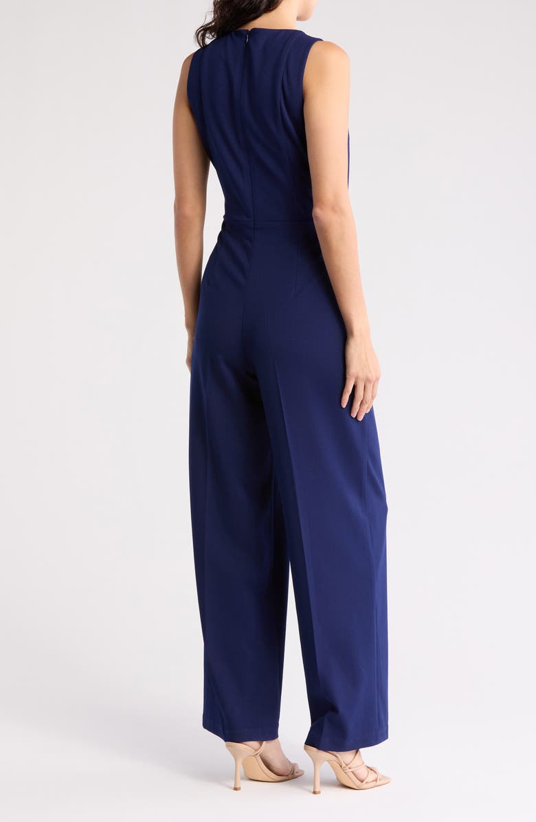 Anne Klein Sleeveless Wide Leg Jumpsuit, Alternate, color, Distant Mountain