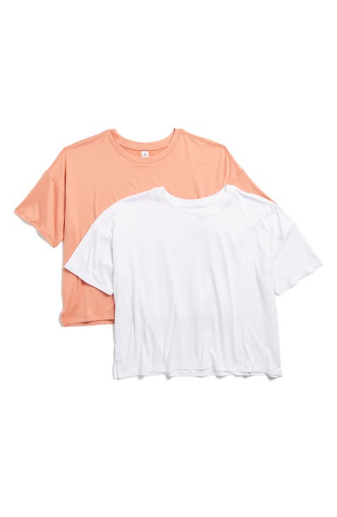 2-Pack Deluxe Cropped T-Shirts