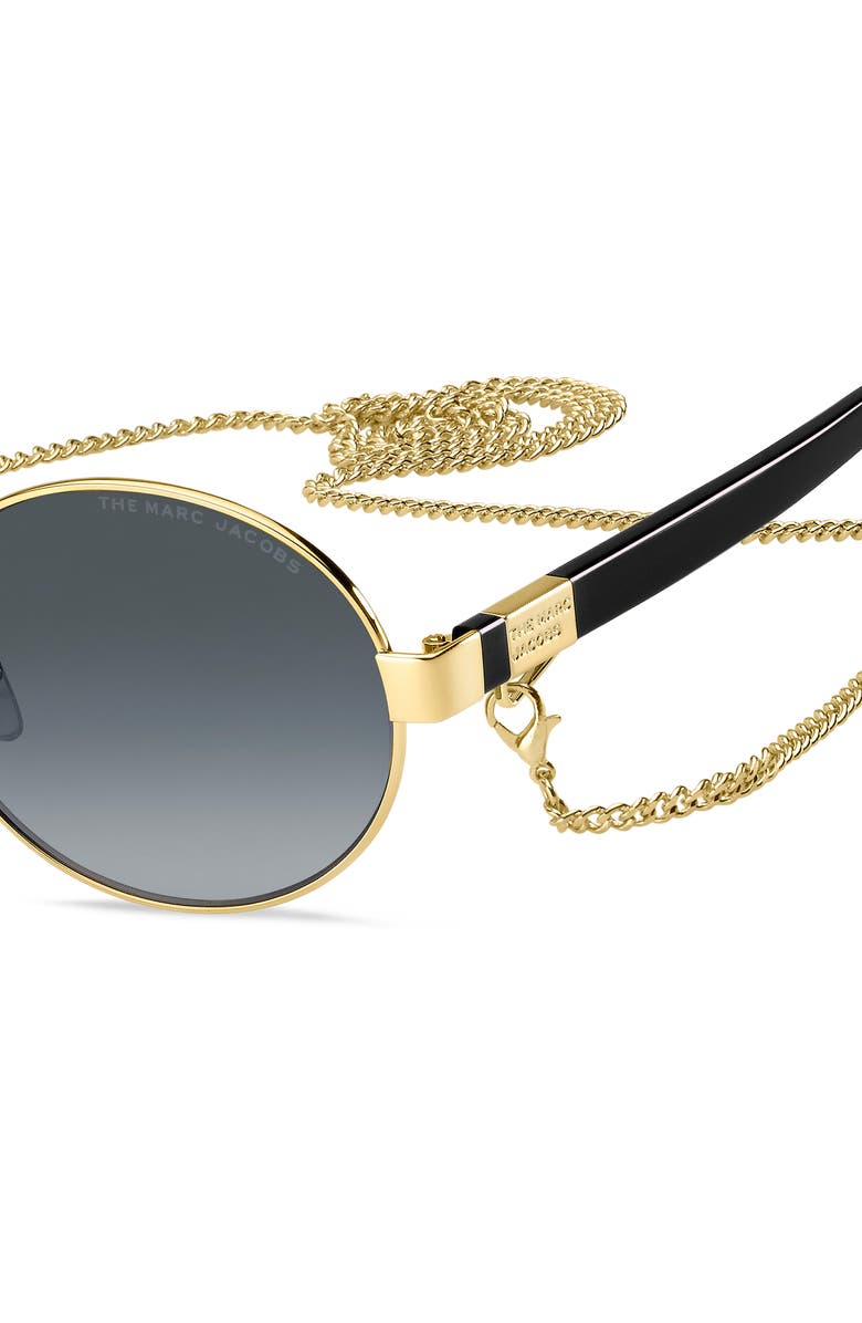 Marc Jacobs 56mm Gradient Round Sunglasses, Alternate, color,