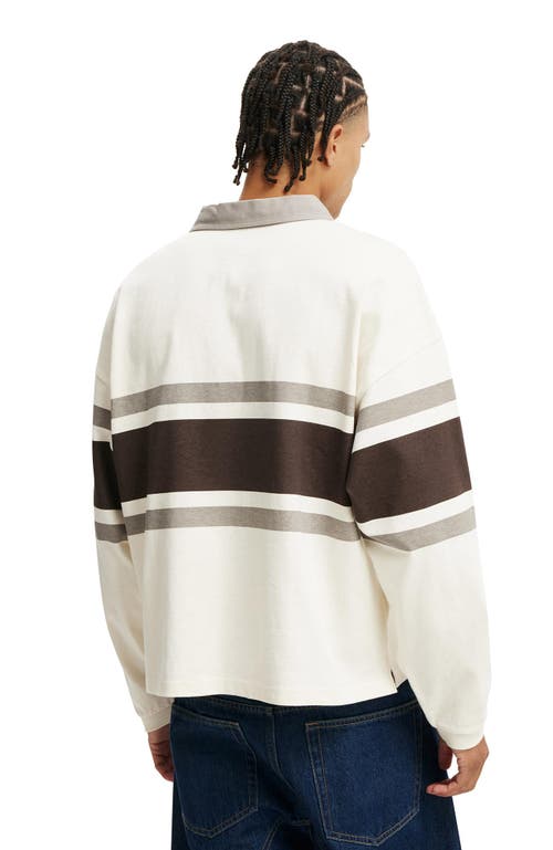COTTON ON COTTON ON CROPPED FIT RUGBY POLO
