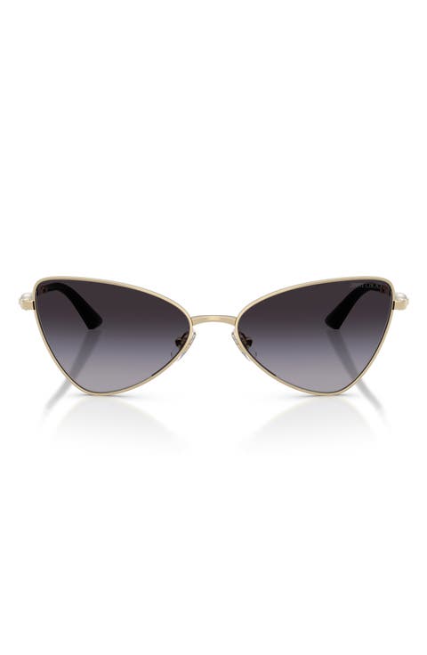 57mm Gradient Cat Eye Sunglasses