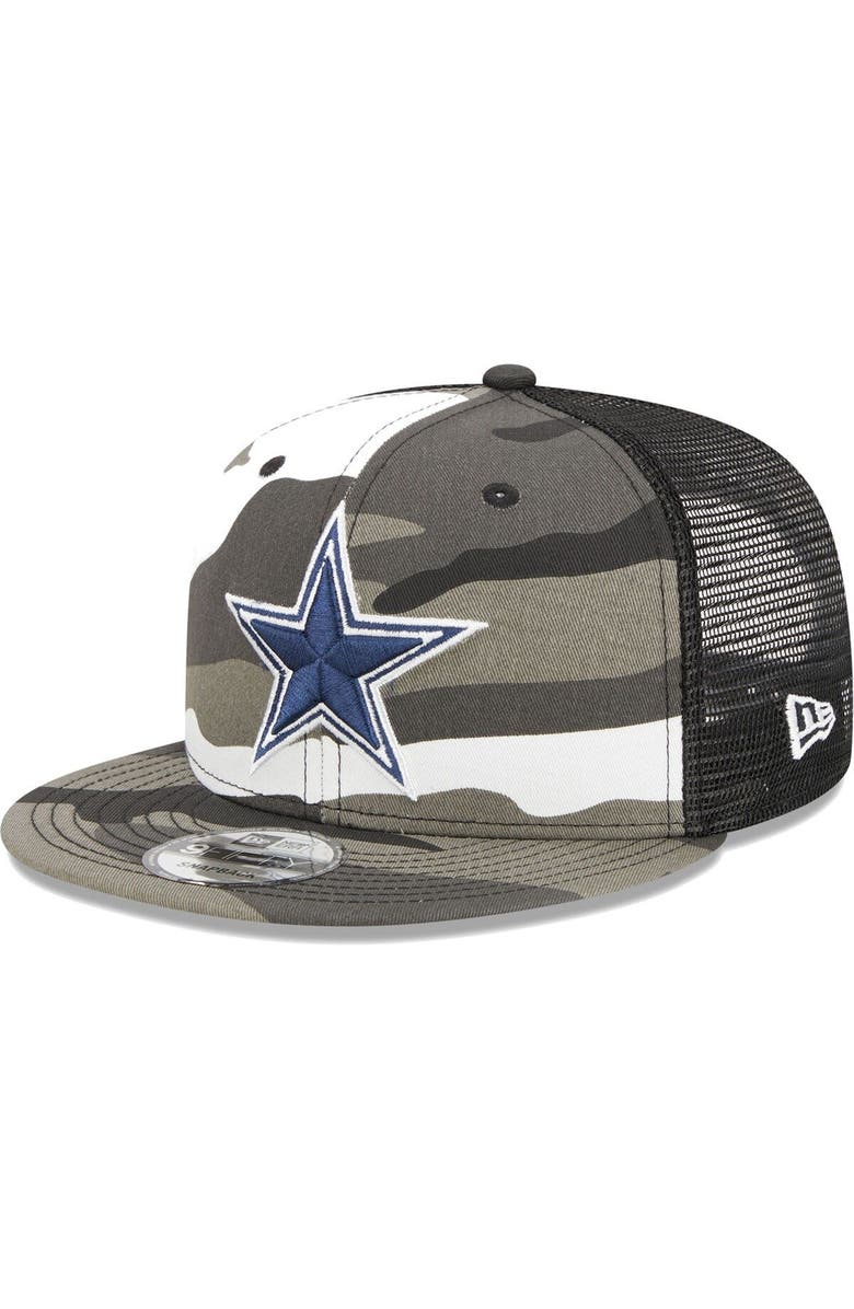 New Era Men's New Era Urban Camo Dallas Cowboys 9FIFTY Trucker Snapback Hat, Main, color, Camo