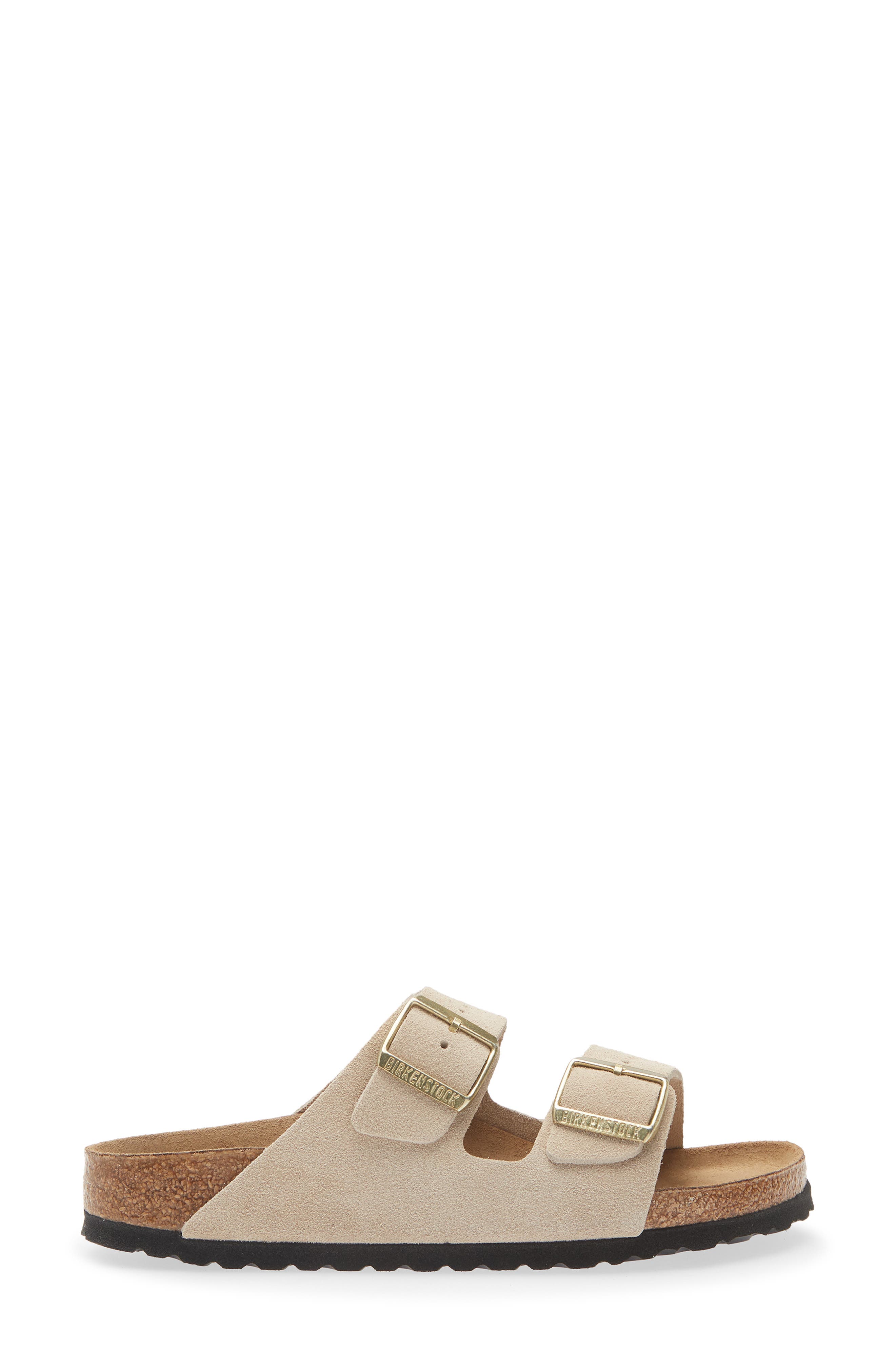 Birkenstock Arizona Sandal, Alternate, color, Sandcastle Suede